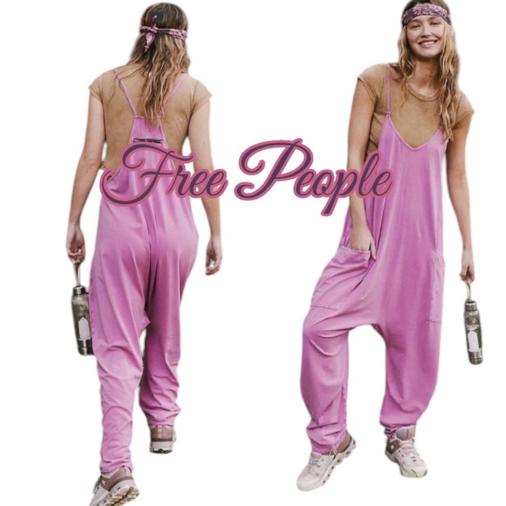 Free People Pink Jumpsuit